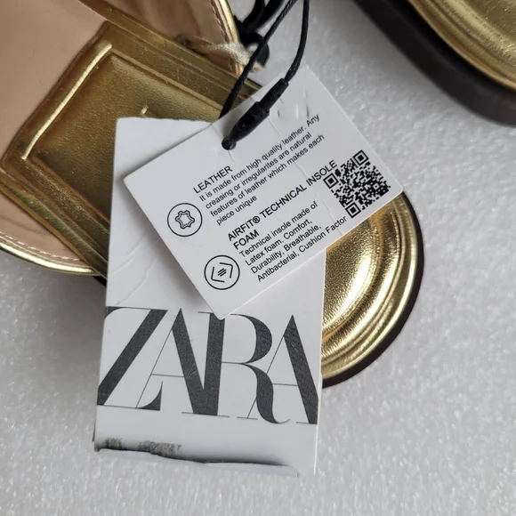 Zara Gold Loafers - Picture 10 of 11